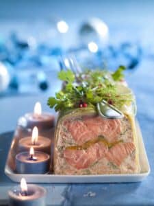 Terrine de saumon aux poireaux
