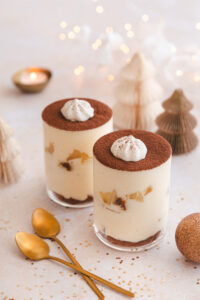 Verrine à la poire et pain d'épices façon tiramisu