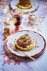 Tournedos rossini sur un lit de purée de pomme de terre